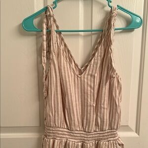 Striped Sleeveless Jumpsuit